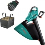 Садовый пылесос Bosch ALS 25+ сумка и перчатки