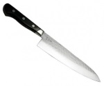 Нож кухонный Gyuto (ШЕФ) 200 мм лезвие, 61HRC, Aogami #2, ламинат SUS410, молотковая, HONMAMON
