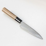 Нож кухонный 120 мм, Дамасская сталь, Aogami steel #2, HANAKUMAGAWA