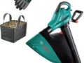 Садовый пылесос Bosch ALS 25+ сумка и перчатки